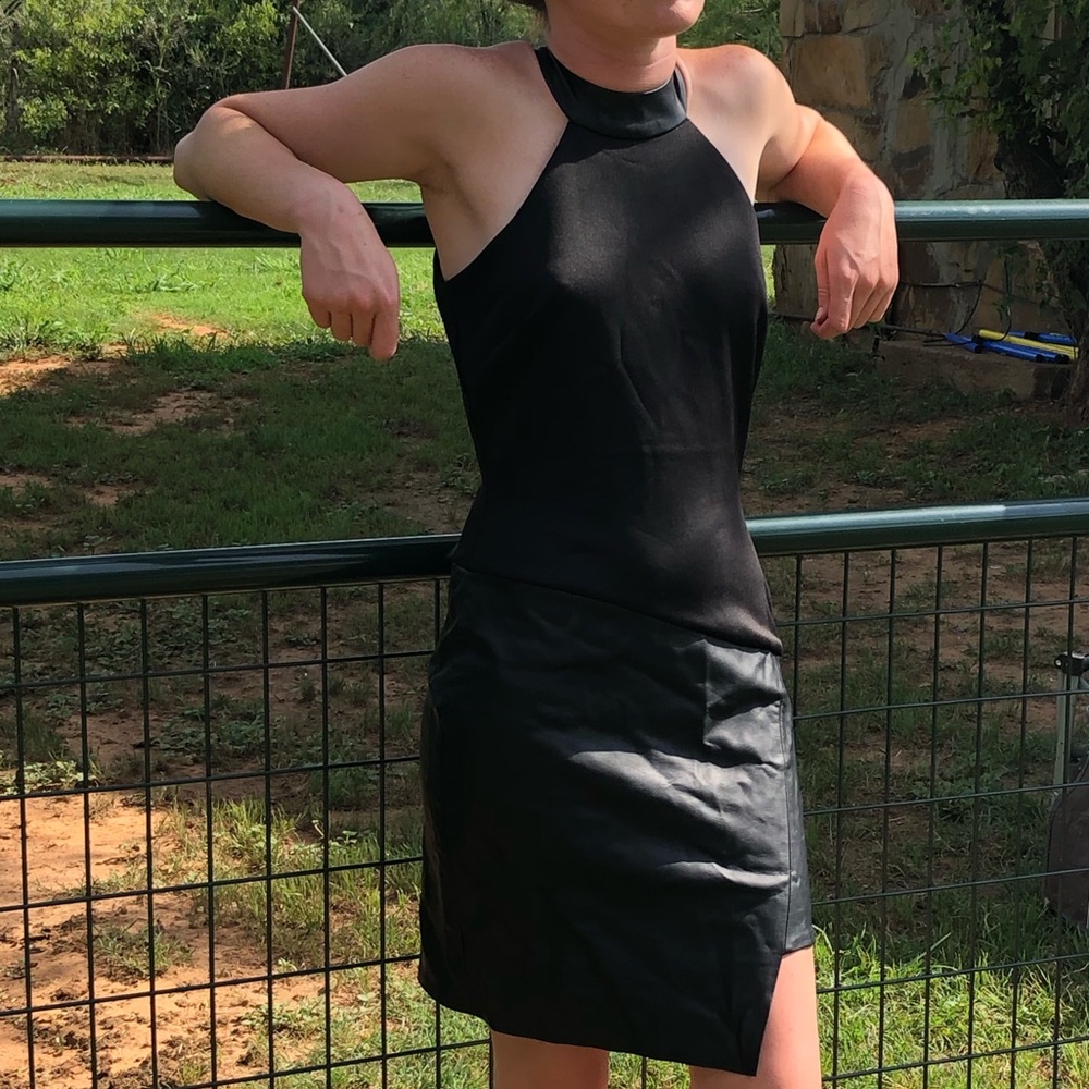 Asymmetrical Black Venus Dress Size 4